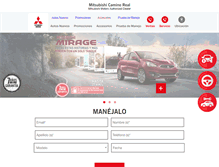 Tablet Screenshot of mitsubishicaminoreal.com.mx